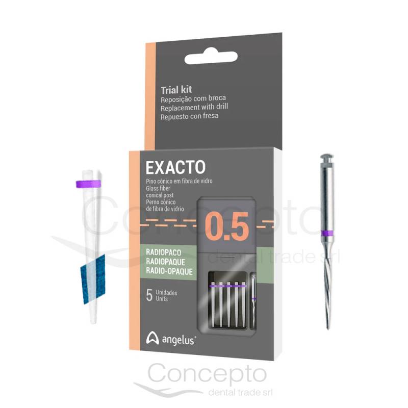 Exacto Mini Kit N0.5 (5 Postes + Fresas) Angelus