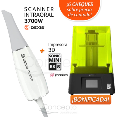 Scanner Cs 3700 Dexis + Impresora 3D