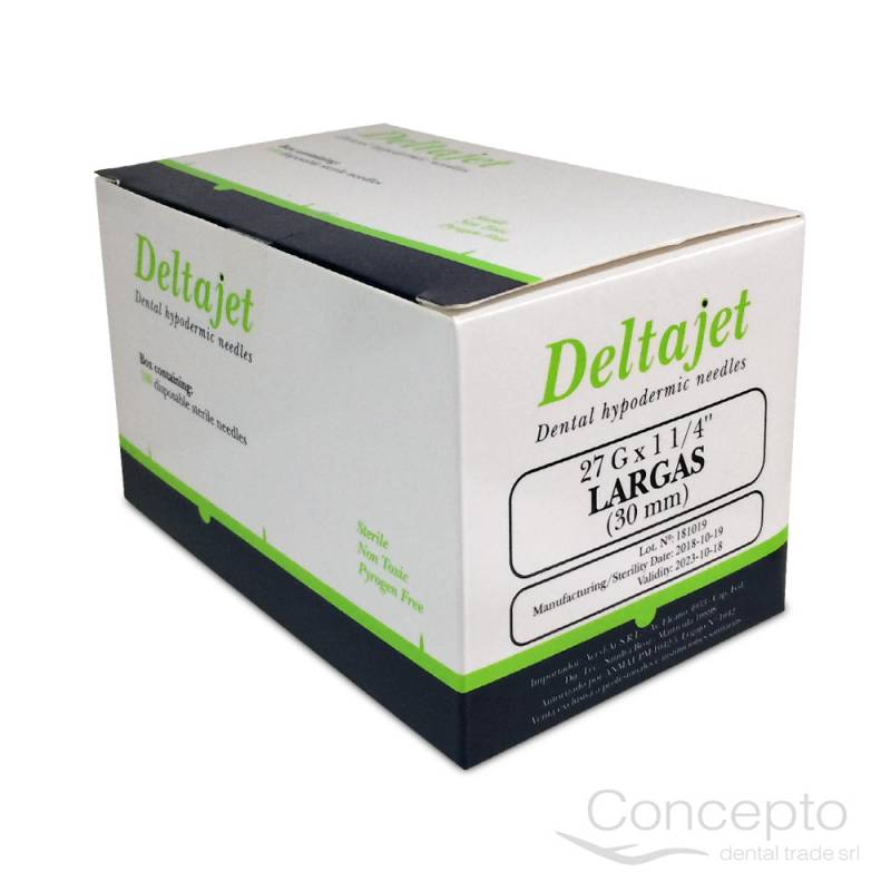 Aguja Deltajet Largas X100 Und.