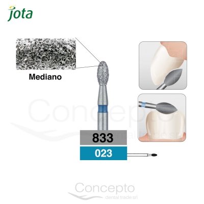 Piedra Diamante Flama Punta Redonda Grano Medio Jota X1 Und.