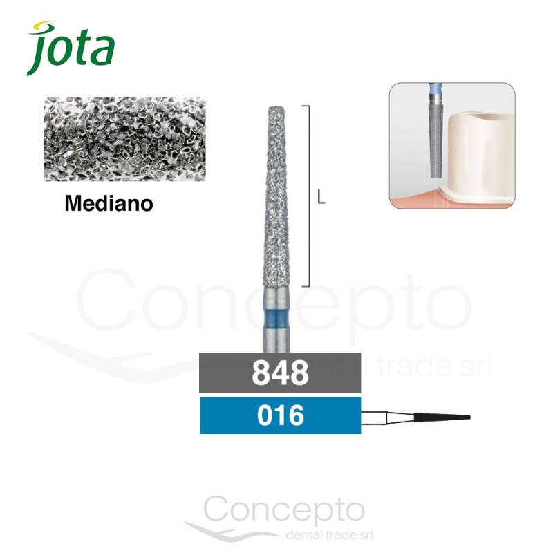 Piedra Diamante Troncocónica Larg Punta Redonda Jota X1 Und.