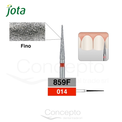 Piedra Diamante Troncoconica Aguja Jota 859F-014 X 1 Un.