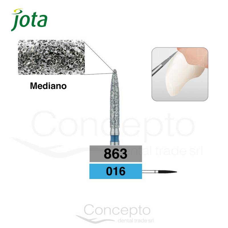 Piedra Diamante Tipo Bala Larga Jota X1 Und.