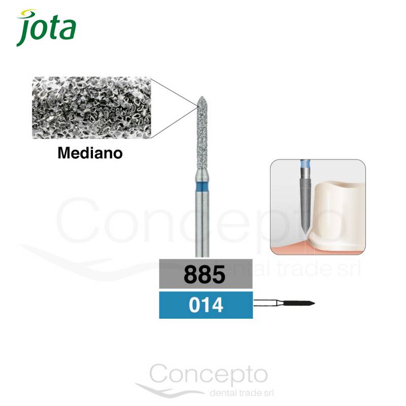 Piedra Diamante Cilíndrica Punta Aguda Jota X1 Und.