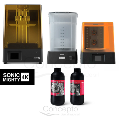 Impresora 3Dmighy + Wash &Cure+ Resinas 4K