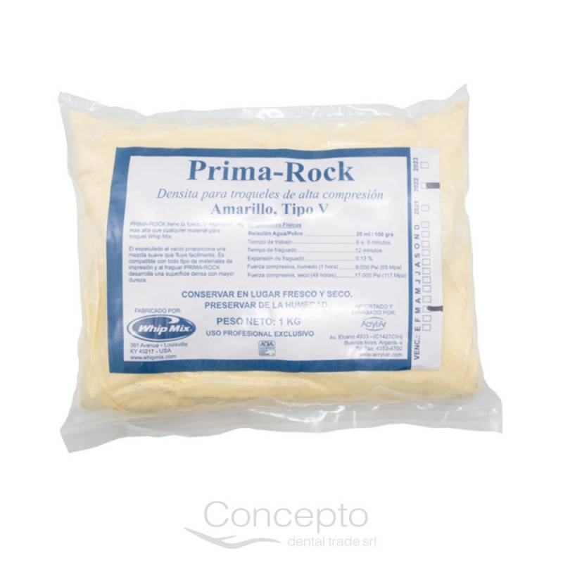 Densita Tipo V Prima Rock Amarillo X 1Kg Whip Mix