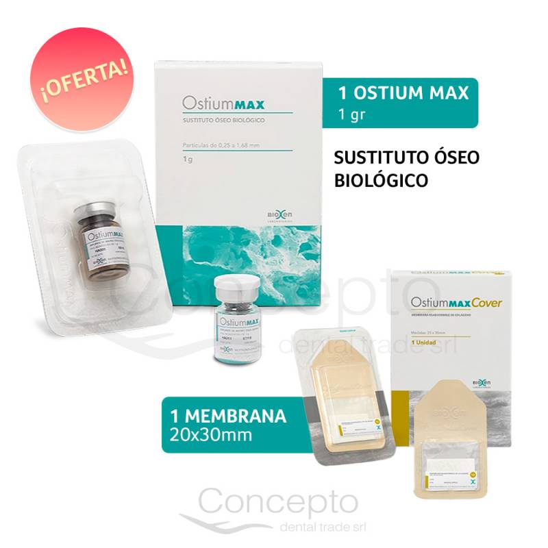 Oferta Hueso Ostium Max (1R 1Gr + Membrana 20 X 30 Mm)
