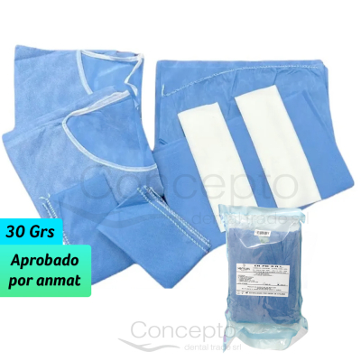 Kit Cirugia Esteril Azul X 30 Grs.aprobado Anmat