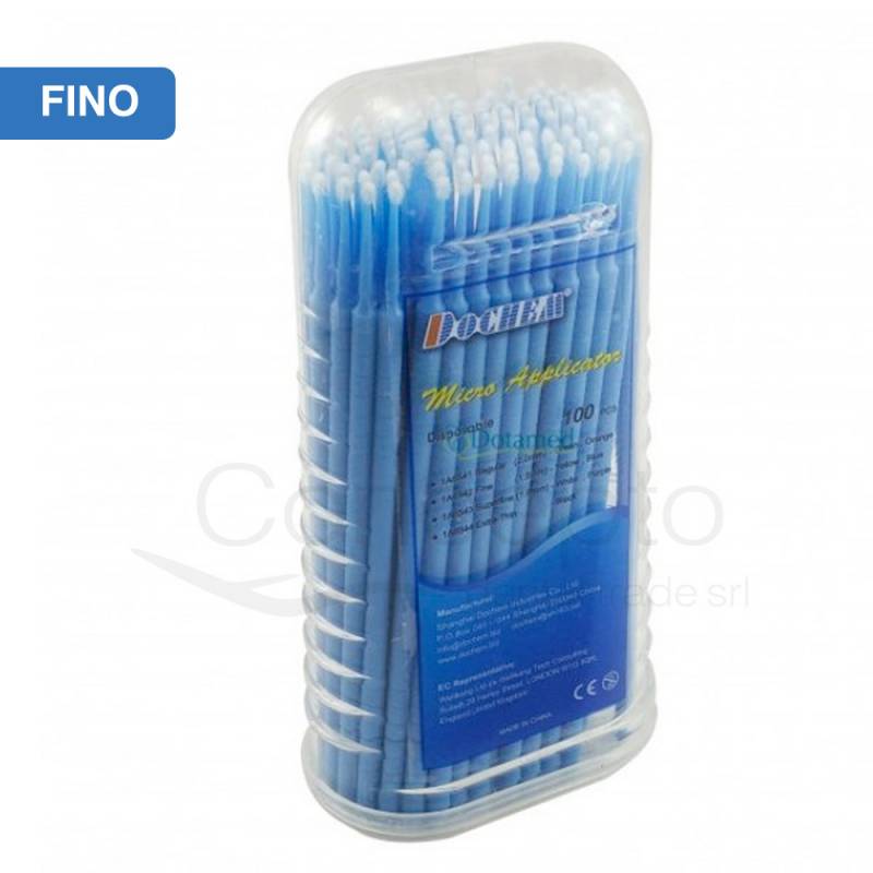 Microaplicadores Dochem F (Fino) Azul X 100 Un.