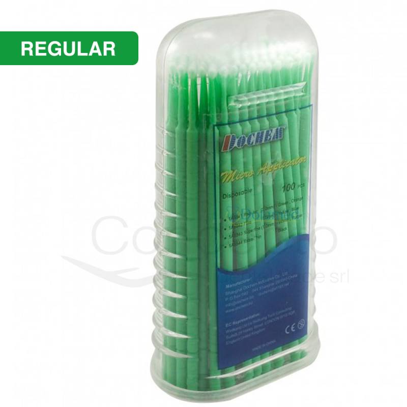 Microaplicadores Dochem R (Regular) Verdes X 100 Un.