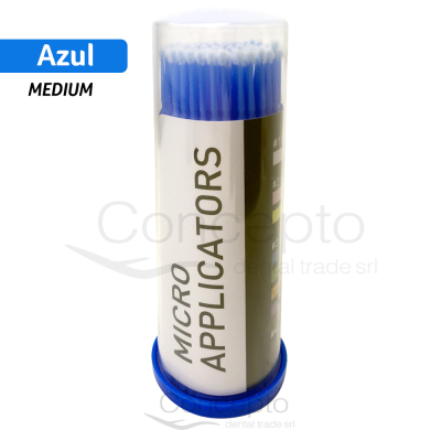 Microaplicadores Medium Azul X 100 Un. Qualident