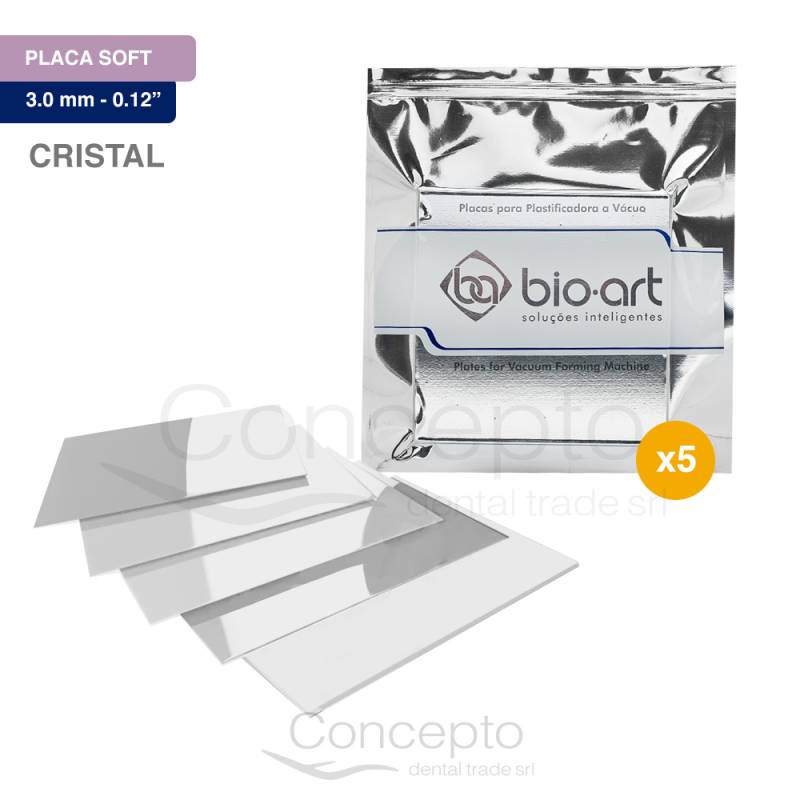 Placa Bio Art X3Mm 0,12 Cristal Soft X 5 Unidades