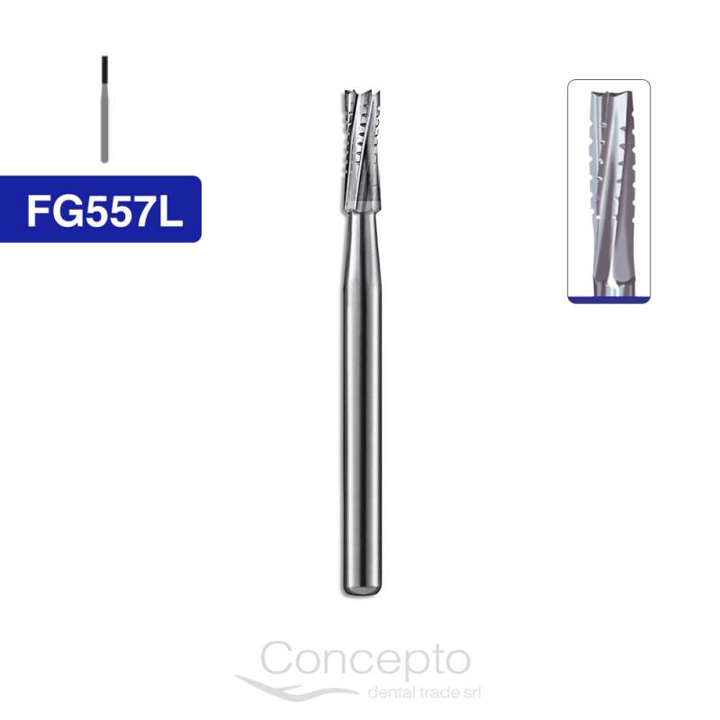 Fresa Cilíndrica Dentada Larga Fg557L Jet Kerr