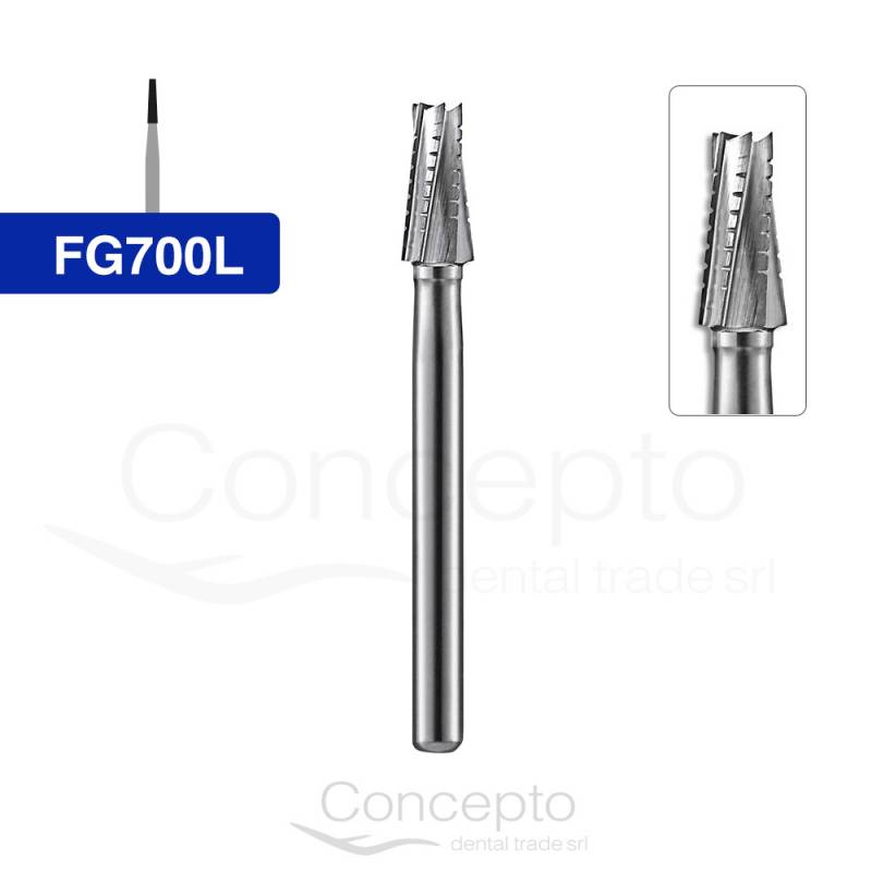 Fresa Troncocónica Dentada Larga Fg700L Jet Kerr