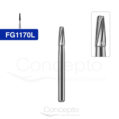 Fresa Troncocónica Redondeada Larga Fg1170L Jet Kerr