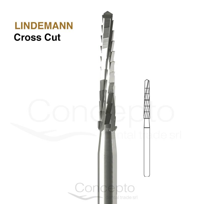 Fresa Lindemann Cross Cut (Dentada) Microdont