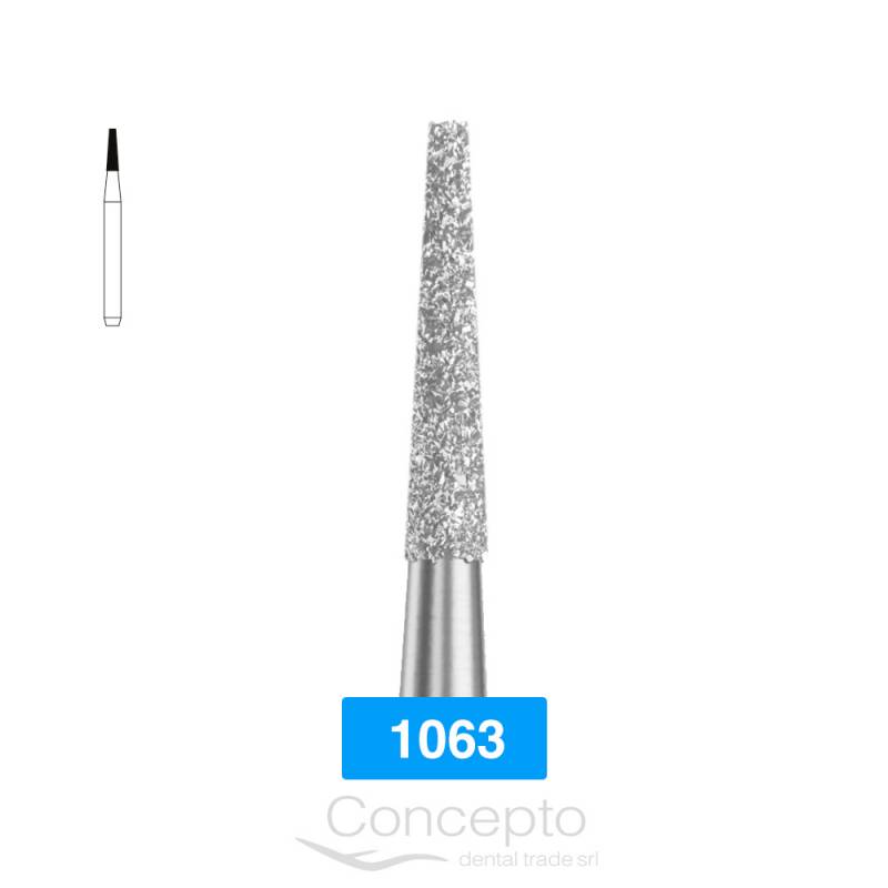 Piedra Diamante Cónica Extremo Plano Microdont 1063