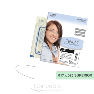 Arco Niti Cuadrado Moderm 17X25 Superior X Un.