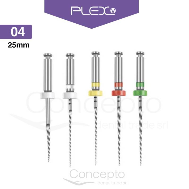 Limas Plex Taper 04 Surtidas X 25Mm X 4 Un. Orodeka