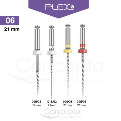 Limas Plex Taper 06 Surtidas X 21Mm X 4 Un. Orodeka
