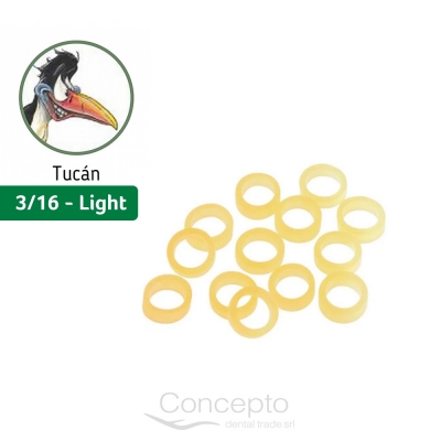 Goma Intraoral Tucan 3/16 Light 2.5Oz Orthorganizrs