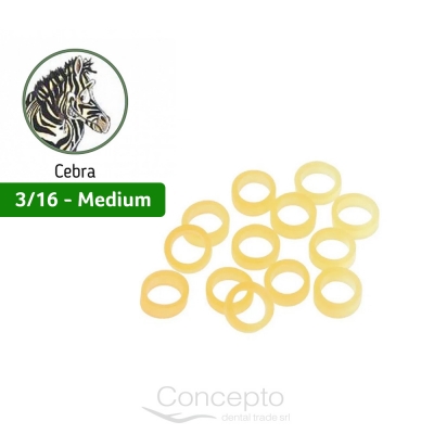 Goma Intraoral Cebra 3/16 Medim 4.5 Oz Orthorganizers