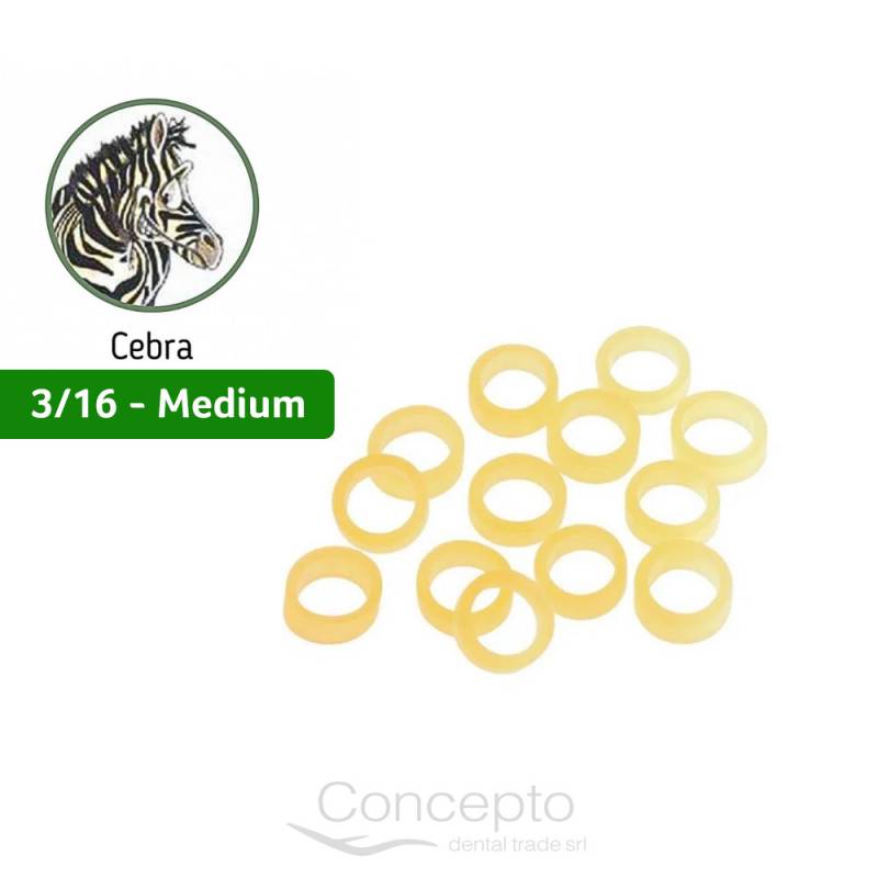 Goma Intraoral Cebra 3/16 Medim 4.5 Oz Orthorganizers
