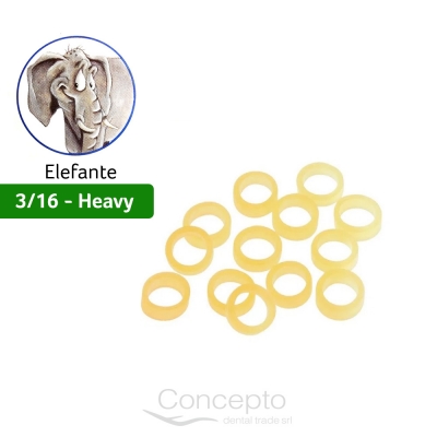 Goma Intraoral Elefante 3/16 Heavy 6.5 Oz Orthorganizers