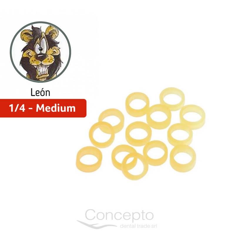 Goma Intraoral Leon 1/4 Medium 4.5 Oz Orthorganizers