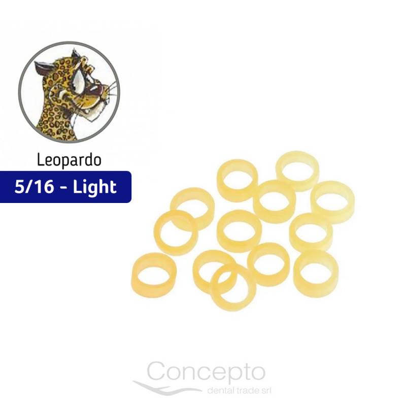 Goma Intraoral Leopardo 5/16 Light 2.5 Oz Orthorganizers