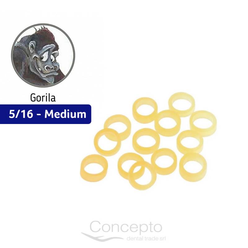 Goma Intraoral Gorila 5/16 Medium 4.5 Oz Orthorganizers