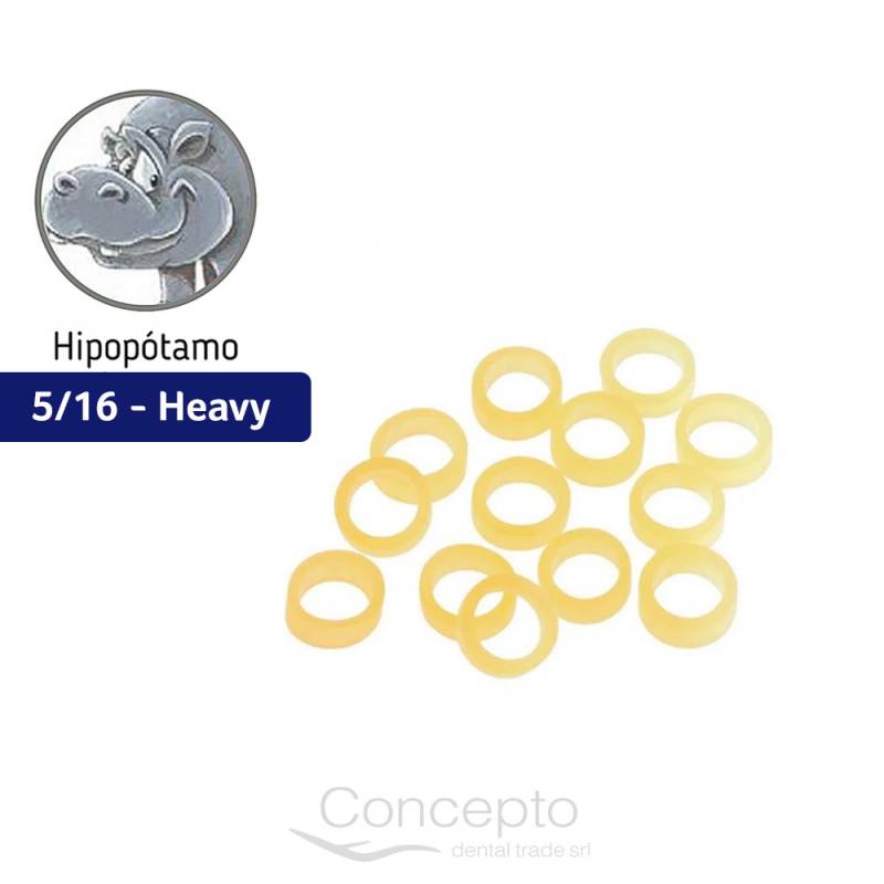 Goma Intraoral Hipopotamo 5/16 Heavy 6.5 Oz Orthorganizers