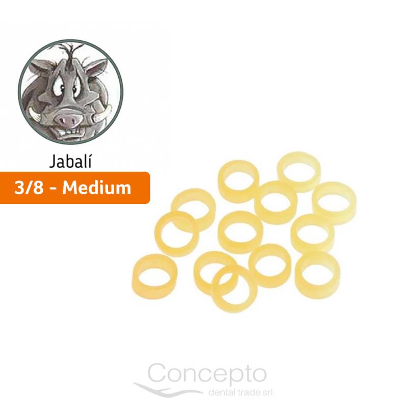 Goma Intraoral Jabali 3/8 Medim 4.5 Oz Orthorganizers