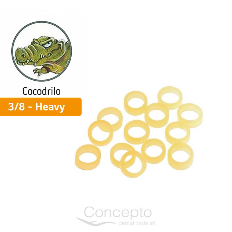 Goma Intraoral Cocodrilo 3/8 Heavy 6.5 Oz Orthorganizers