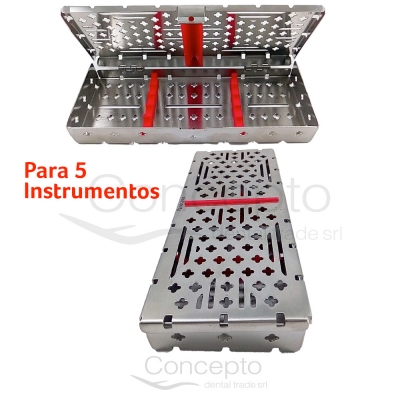 Caja Autoclave 5 Instrumentos (18x7x2) Panorama