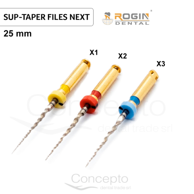 Limas Rogin Super-Taper Next X 25M X 3 Unidades 
