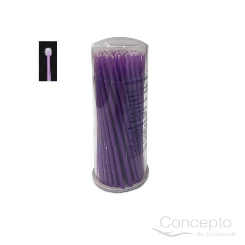 Microaplicadores Ultra One X Superfino Purpura X100 Un.