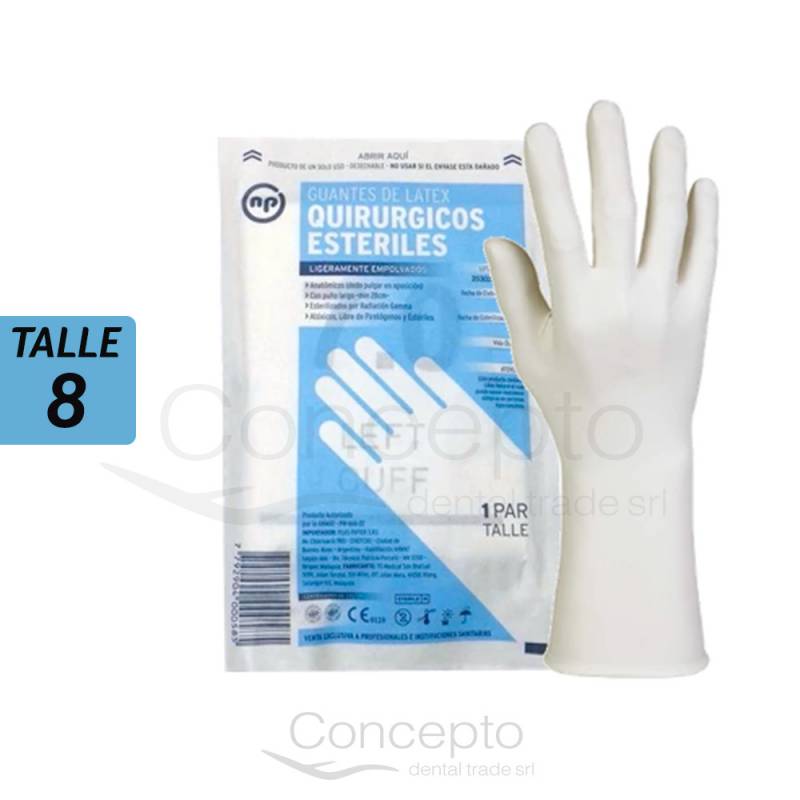 Guantes Estériles Np No. 8
