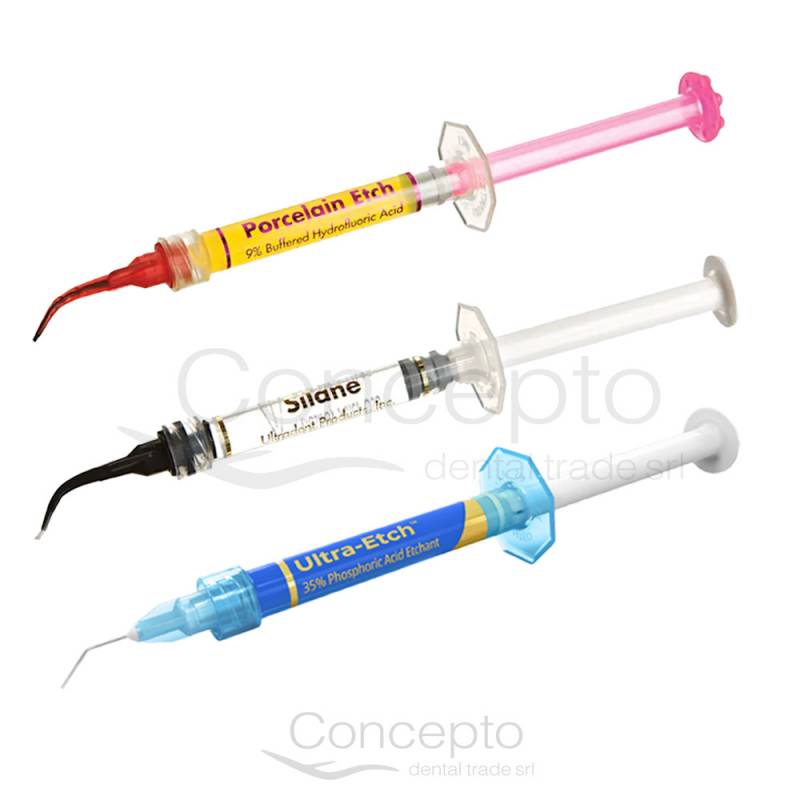 Kit Acondicionador De Porcelana Ultradent (Silano+Aci F+Ac )
